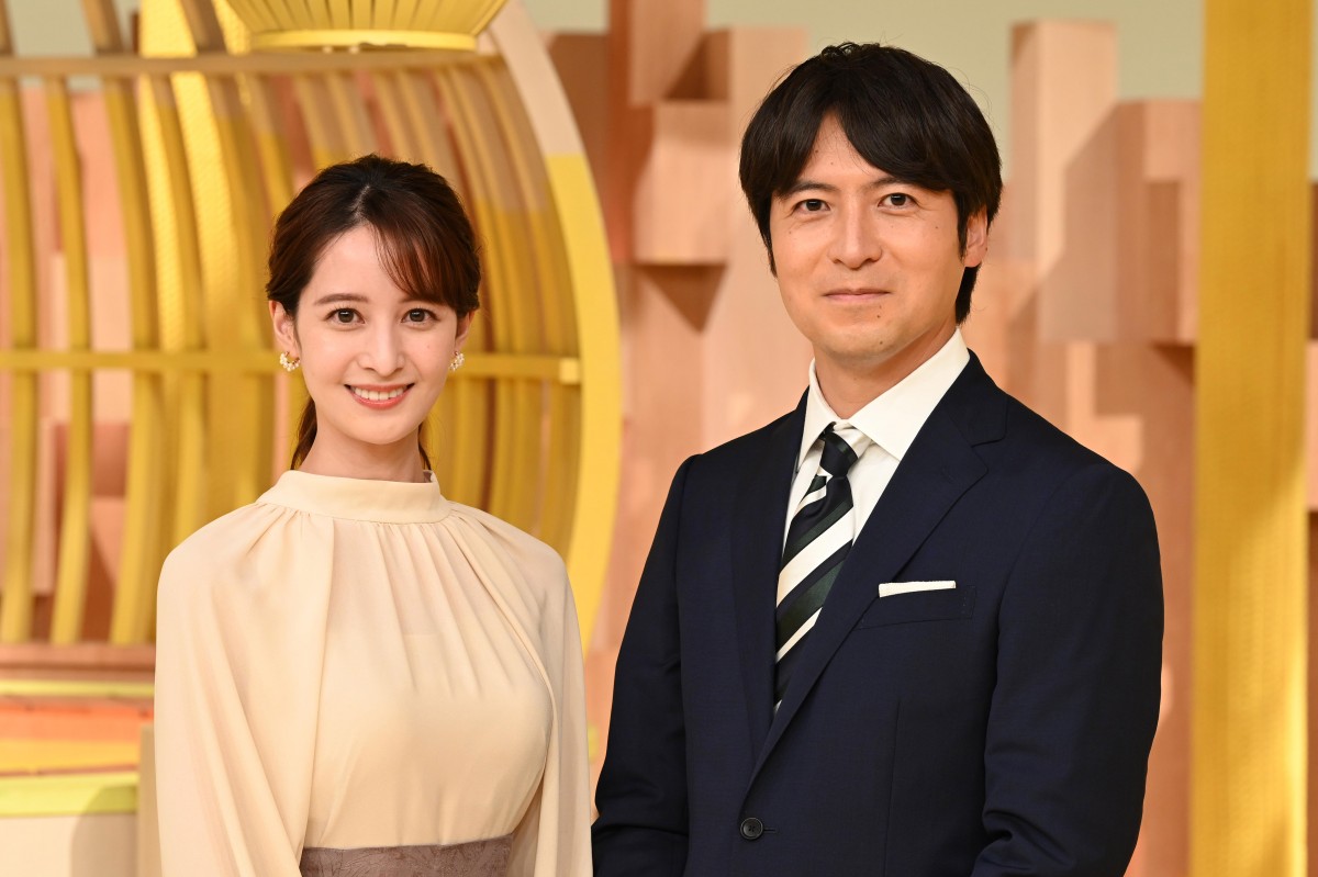 10月から『真相報道バンキシャ!』新キャスターを務める後呂有紗アナと桝太一アナ