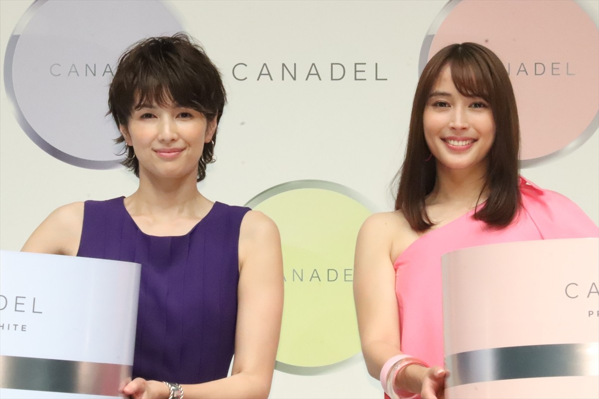 吉瀬美智子&広瀬アリス、「CANADEL 新CM発表会」に登場
