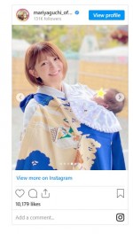 矢口真里、次男のお宮参り※「矢口真里」インスタグラム