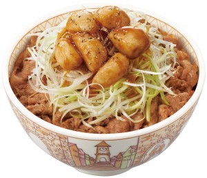 「白髪ねぎ牛丼」