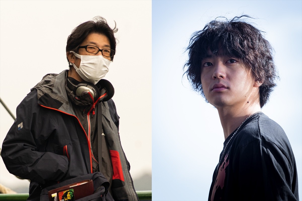 映画『冬薔薇(ふゆそうび)』(左から)監督を務める阪本順治、主演の伊藤健太郎
