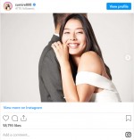 結婚＆妊娠を報告したすみれ　※「すみれ」インスタグラム