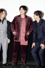 映画『テン・ゴーカイジャー』完成披露舞台あいさつに登場した小澤亮太