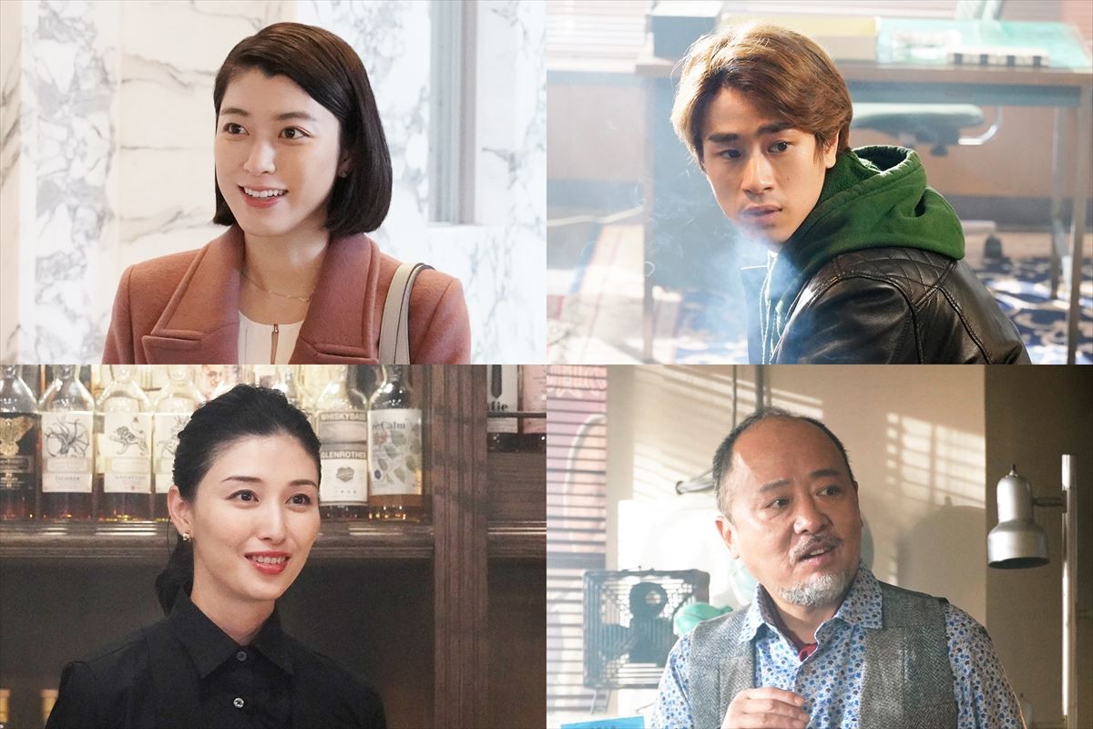 ドラマ『婚活探偵』に出演する(上段左から)成海璃子、前田旺志郎、(下段左から)橋本マナミ、マキタスポーツ
