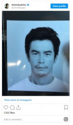伊藤英明のパスポート写真　※「伊藤英明」インスタグラム