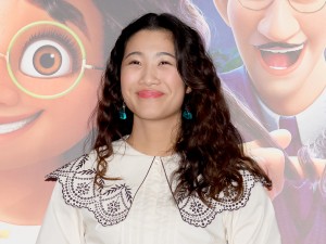 映画『ミラベルと魔法だらけの家』公開記念舞台あいさつに登場した斎藤瑠希