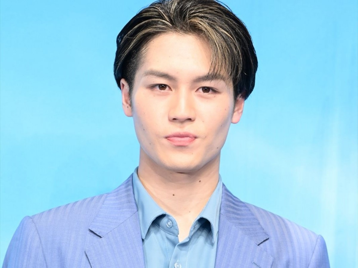 映画『君が落とした青空』“あおキュン”完成報告イベントに登壇した松田元太(Travis Japan/ジャニーズ Jr.)