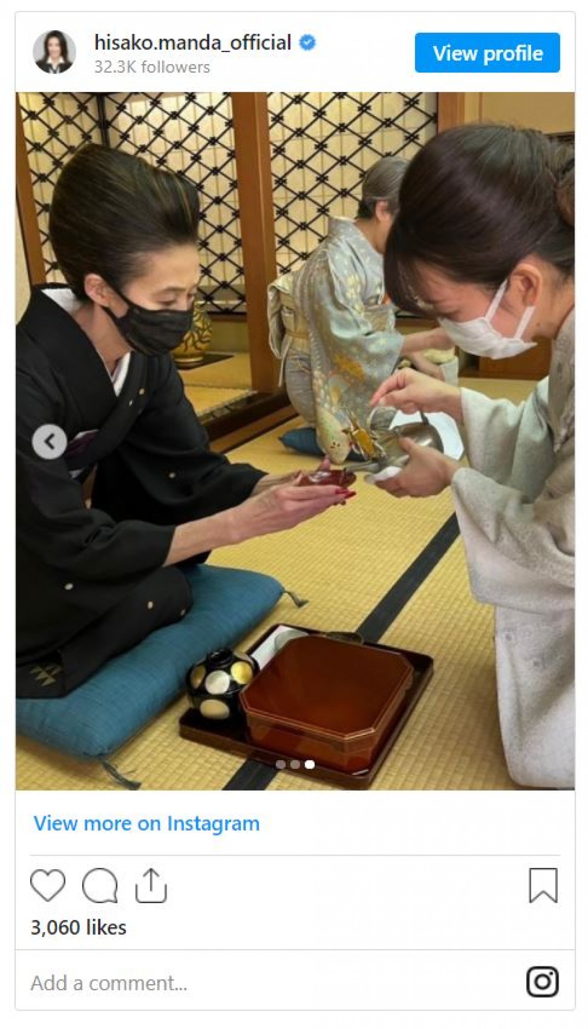 萬田久子、着物コーデに反響「竹久夢二の絵のよう」「カッコよくてホントにオシャレ」