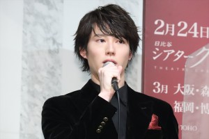 山崎大輝、舞台『ピアフ』製作発表に登場