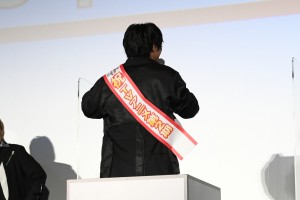 『劇場版 呪術廻戦 0』大ヒット御礼舞台あいさつにサプライズで登壇した榎木淳弥