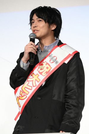 『劇場版 呪術廻戦 0』大ヒット御礼舞台あいさつにサプライズで登壇した榎木淳弥