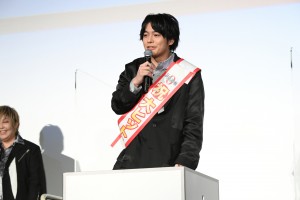 『劇場版 呪術廻戦 0』大ヒット御礼舞台あいさつにサプライズで登壇した榎木淳弥