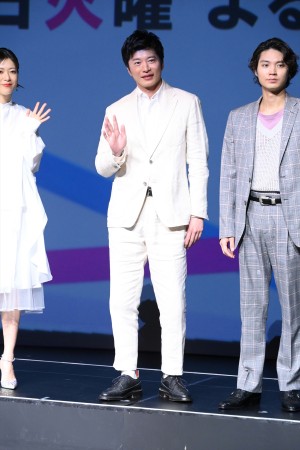 TBS DRAMA COLLECTION 2022 Spring!!　火曜ドラマ『持続可能な恋ですか？～父と娘の結婚行進曲～』会見に登場した田中圭