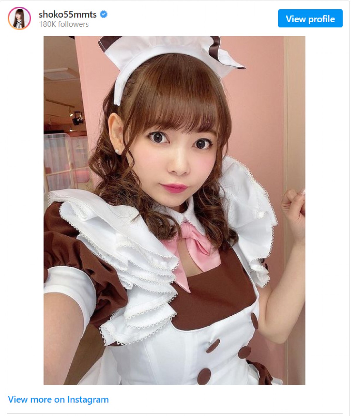 中川翔子“しょこたん”、超ミニスカ絶対領域のメイド姿に反響　「ギザカワユス」「女神降臨！」