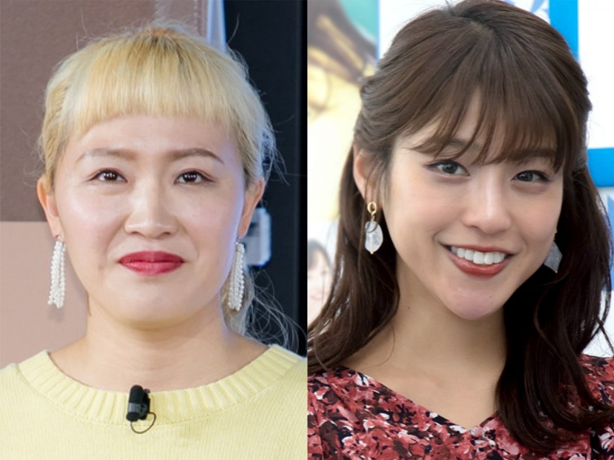 (左から)丸山桂里奈、岡副麻希