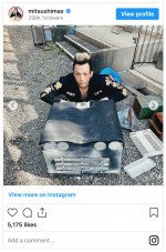 満島真之介、特攻服姿の「爆イケ」オフショット　※「満島真之介」インスタグラム