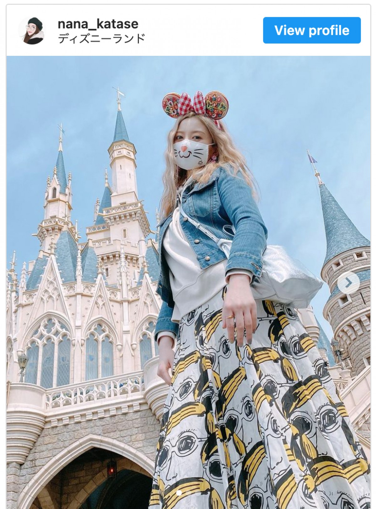 片瀬那奈、TDL“オススメ写真スポット”公開「素敵」「美しい光景」の声