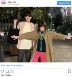 （左から）高橋文哉、今田美桜　※ドラマ『悪女（わる）』公式インスタグラム