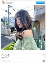 大人びた雰囲気ただよう藤田ニコル“イメチェン”ショット　※「藤田ニコル」インスタグラム