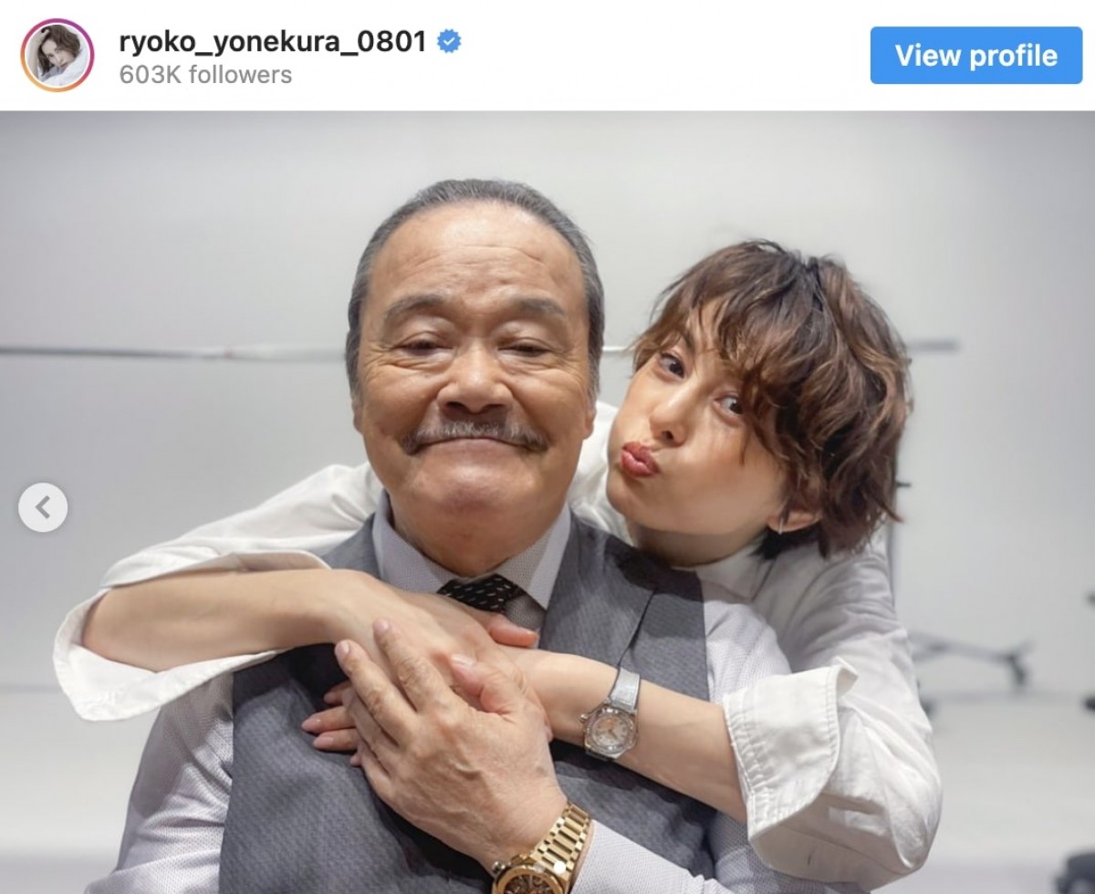(左から)西田敏行、米倉涼子 ※「米倉涼子」インスタグラム