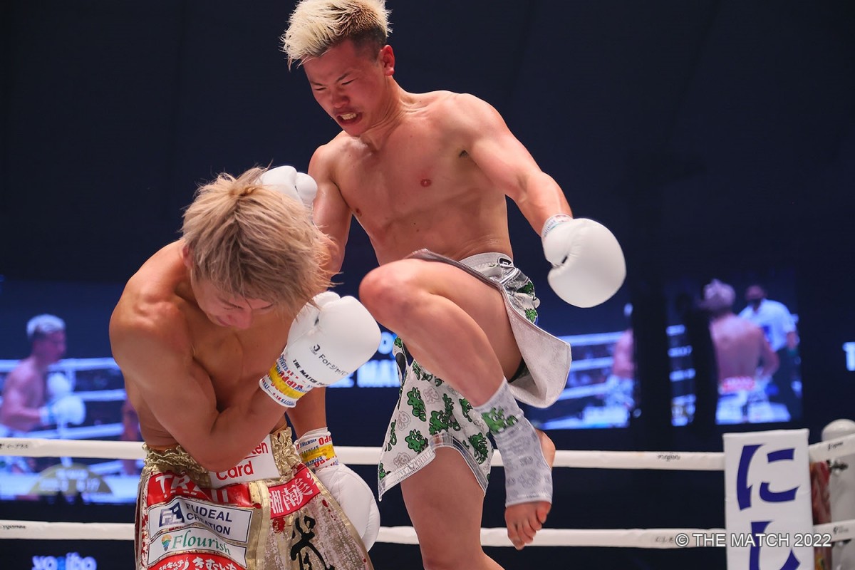 『THE MATCH』対戦表明から6年7ヵ月　那須川天心が判定で武尊に勝利