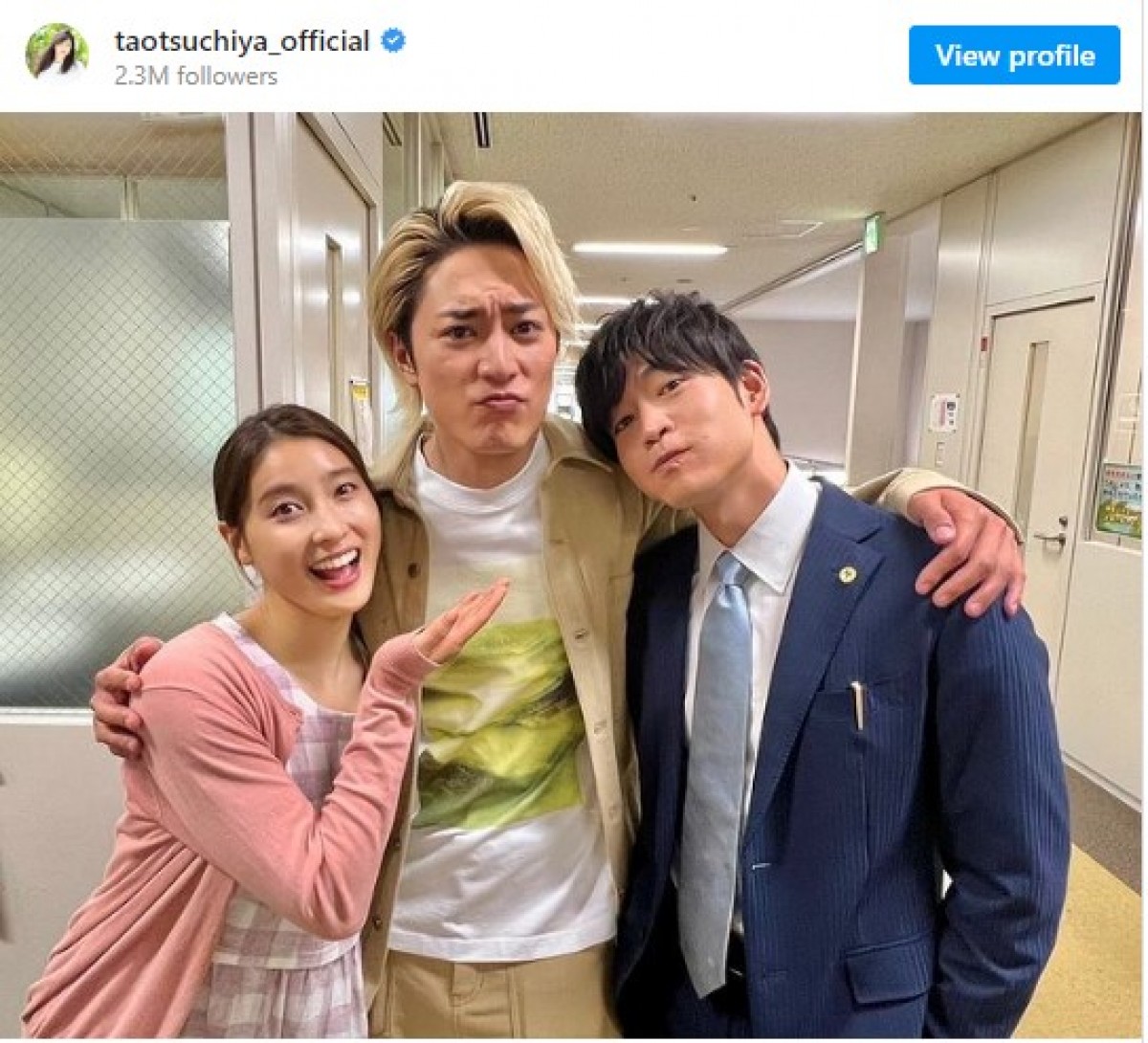 土屋太鳳＆間宮祥太朗＆松下洸平　豪華3ショット ※「土屋太鳳」インスタグラム