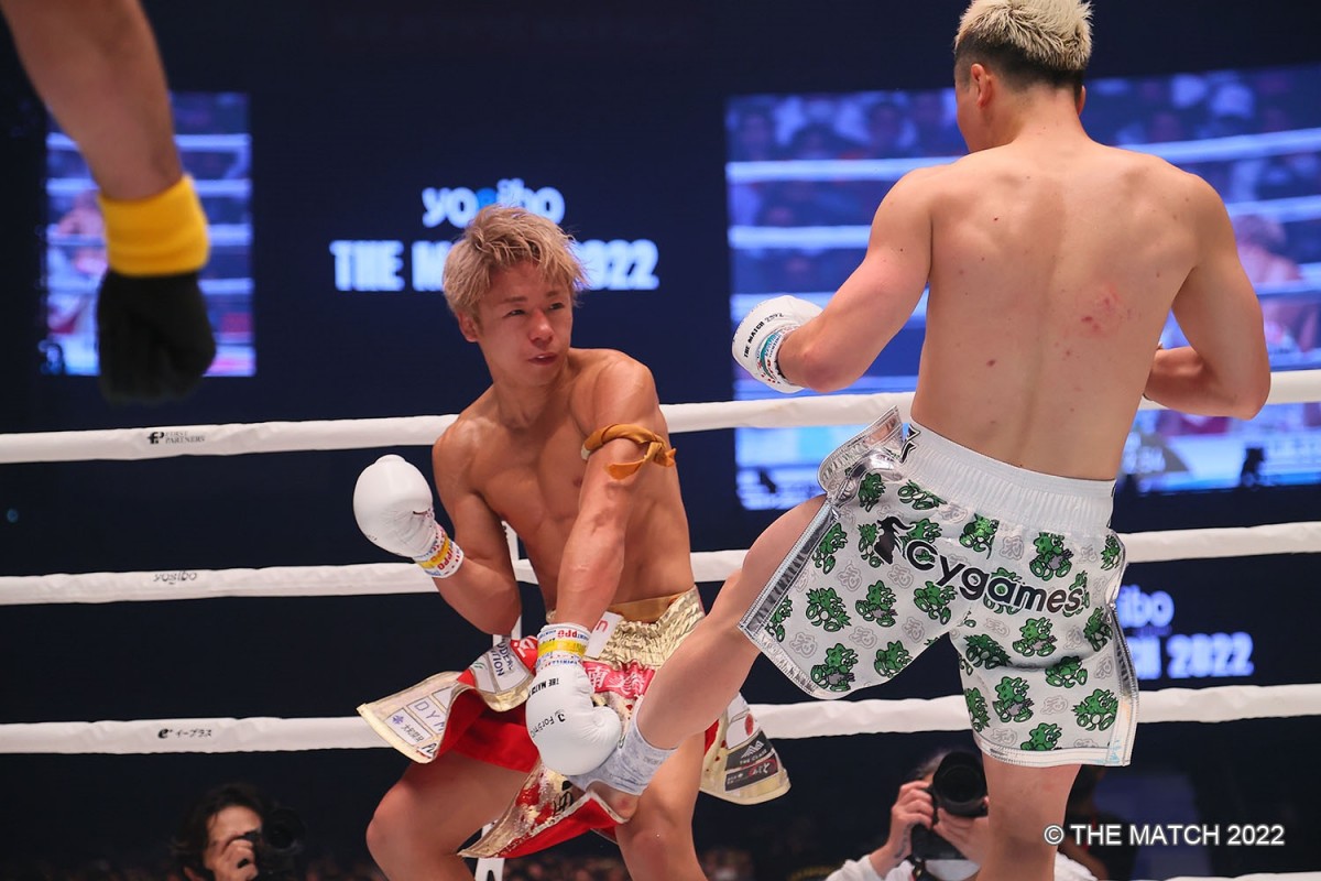 『THE MATCH』対戦表明から6年7ヵ月　那須川天心が判定で武尊に勝利
