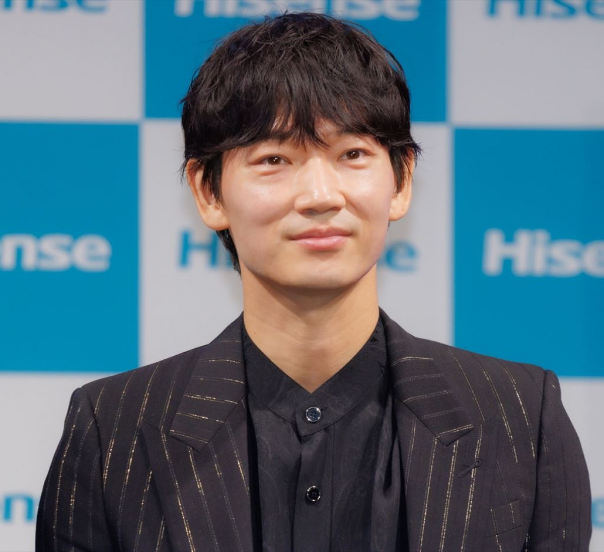 「ハイセンスジャパン 新商品・新CM発表会」に出席した綾野剛