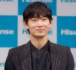 「ハイセンスジャパン 新商品・新CM発表会」に出席した綾野剛