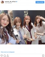 （左から）梅澤美波、阪口珠美、佐藤楓、岩本蓮加　※「阪口珠美」インスタグラム