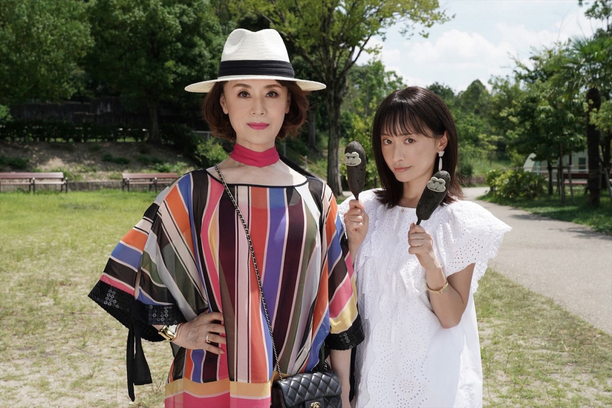 ドラマ『最高のオバハン中島ハルコ』に出演する(左から)大地真央、松本まりか