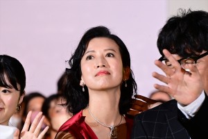 戸田菜穂、映画『沈黙のパレード』ジャパンプレミアイベント＆完成披露試写会舞台あいさつに登場