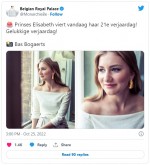 エリザベート王女、21歳のポートレート　※「ベルギー王室」ツイッター