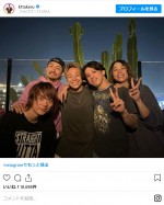 武尊×ONE OK ROCKの豪華5ショット　※「武尊」インスタグラム