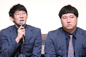 ロングコートダディ、「M-1グランプリ2022」決勝進出者発表会見に登場