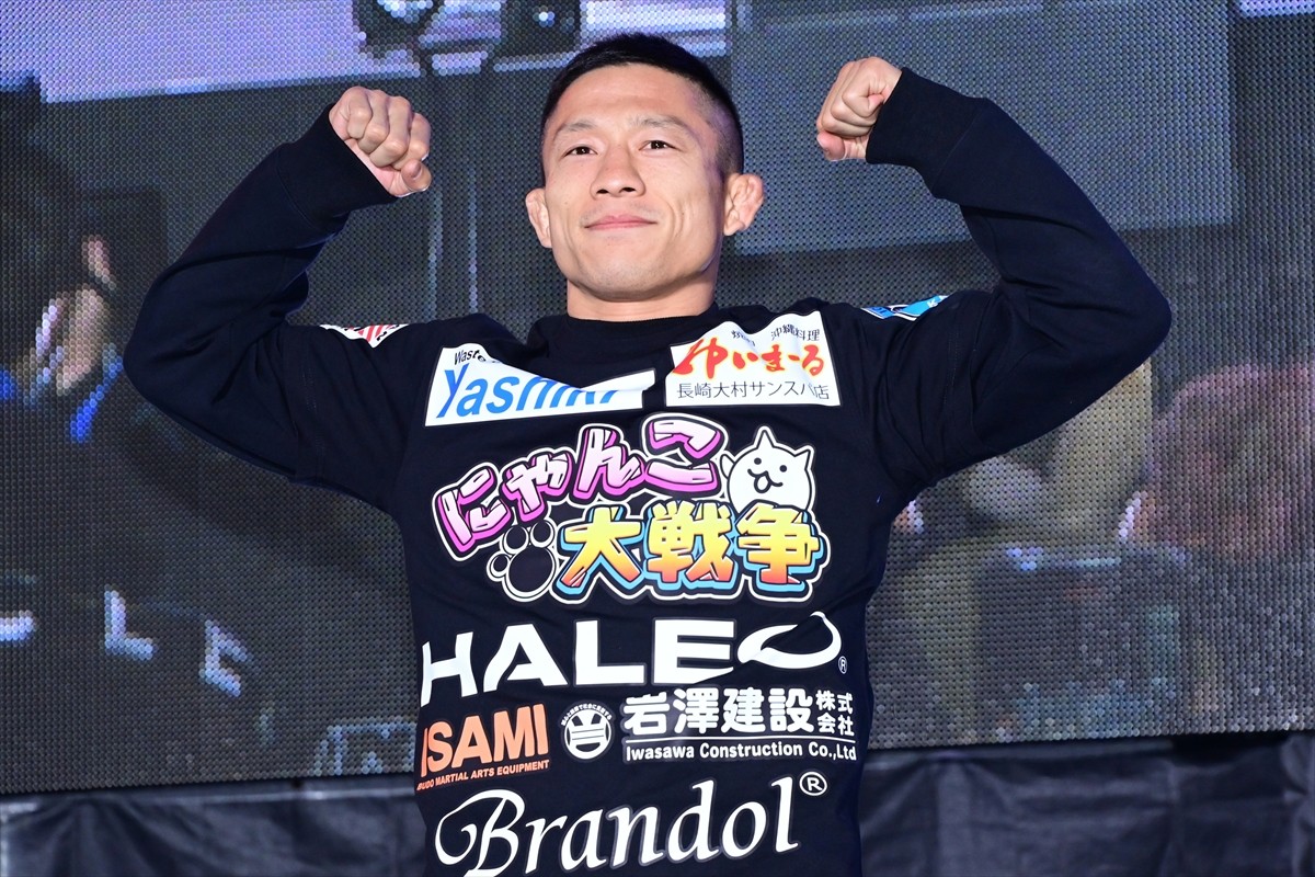 「RIZIN.40」公開計量に出席した堀口恭司