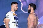 「RIZIN.40」公開計量　第14試合で対戦するクレベル・コイケ（左） vs. パトリシオ・ピットブル（右）