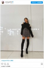 “ギャルギャルしい”コーディネートを披露したみちょぱ ※「みちょぱ（池田美優）」インスタグラム