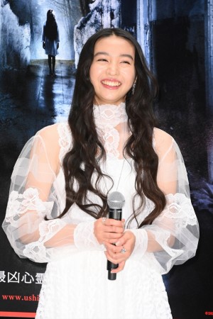 映画『牛首村』完成披露試写会に出席したKoki，