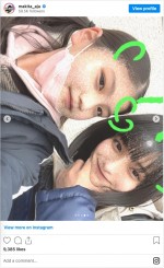 『妻、小学生になる。』で共演中の毎田暖乃、蒔田彩珠　※「蒔田彩珠」インスタグラム