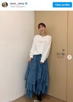 【写真】「めちゃくちゃ魅力的」「ほんとお似合いです」鷲見玲奈、「履き倒します」と宣言する私服姿