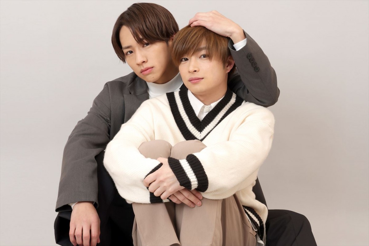 ドラマ『不幸くんはキスするしかない!』(左から)W主演の佐藤友祐(lol‐エルオーエル‐)、曽田陵介