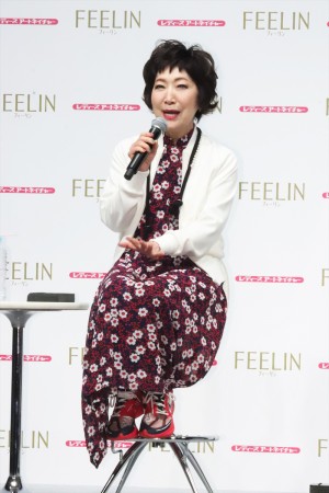 森山良子、レディースアートネイチャー「フィーリン」ブランド新商品、新CM発表会に登場