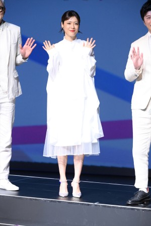 TBS DRAMA COLLECTION 2022 Spring!!　火曜ドラマ『持続可能な恋ですか？～父と娘の結婚行進曲～』会見に登場した上野樹里