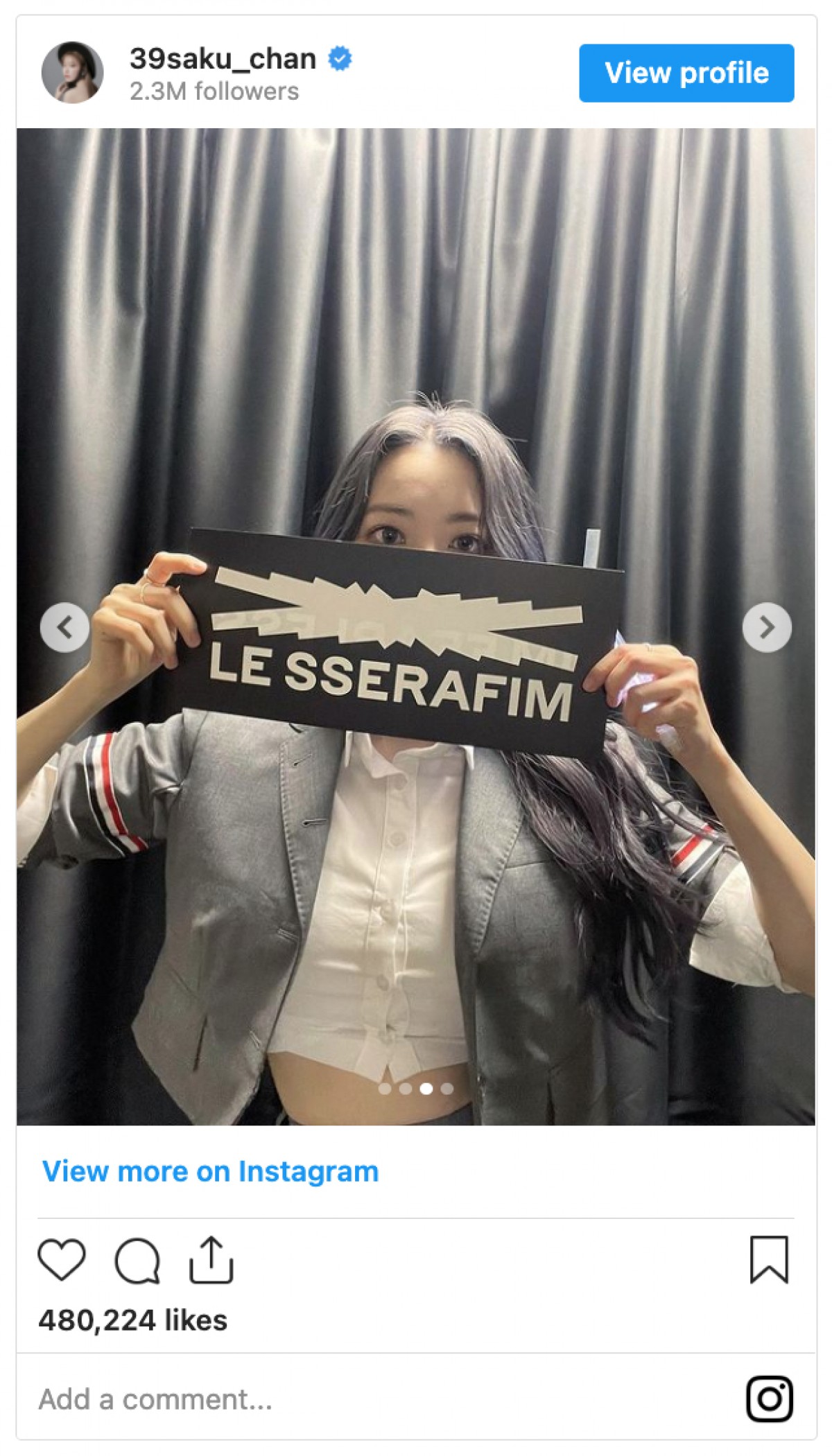宮脇咲良、HKT48・IZ*ONEに続き3度目　「LE SSERAFIM」デビューを報告　世界中から祝福の声