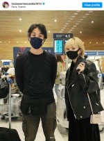 （左から）ひろゆき、益若つばさ　※「益若つばさ」インスタグラム
