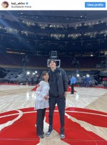 【写真】身長差がすごい！　久慈暁子＆NBA渡邊雄太
