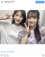 （左から）生駒里奈、向井葉月　※「生駒里奈」インスタグラム