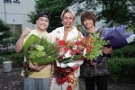 ドラマ『ナンバMG5』クランクアップを迎えた（左から）森本慎太郎、間宮祥太朗、神尾楓珠