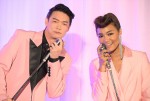 映画『エルヴィス』ジャパンプレミアに登壇した（左から）笠松将、Crystal Kay